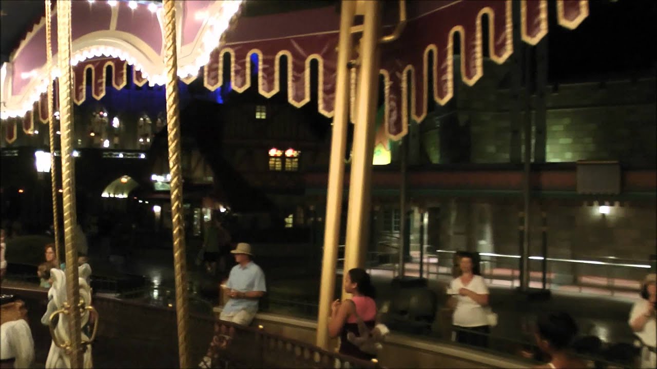 Prince Charming Regal Carrousel (Nighttime), Magic Kingdom, Walt Disney World HD (1080p)
