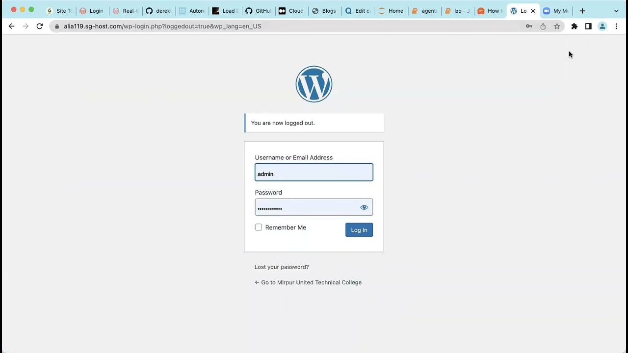 Fixing login redirect problem