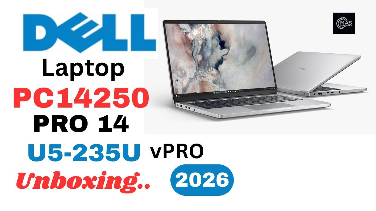 Dell Pro 14 PC14250 LAPTOP CORE U5 235U vPRO-16GB-512GB | 2026