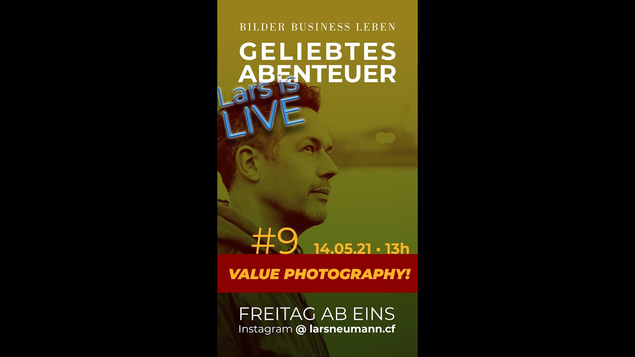 Lars is Live: #9 VALUE PHOTOGRAPHY!