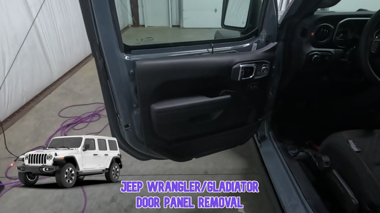 Как снять переднюю дверную панель на Jeep Gladiator/Wrangler 2020-2026 годов выпуска