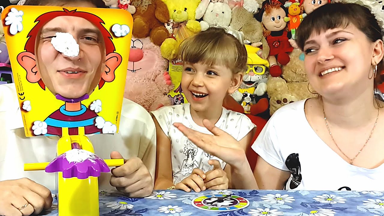 Челлендж ПИРОГ В ЛИЦО! Весёлая игра для семьи и друзей :) PIE FACE CHALLENGE