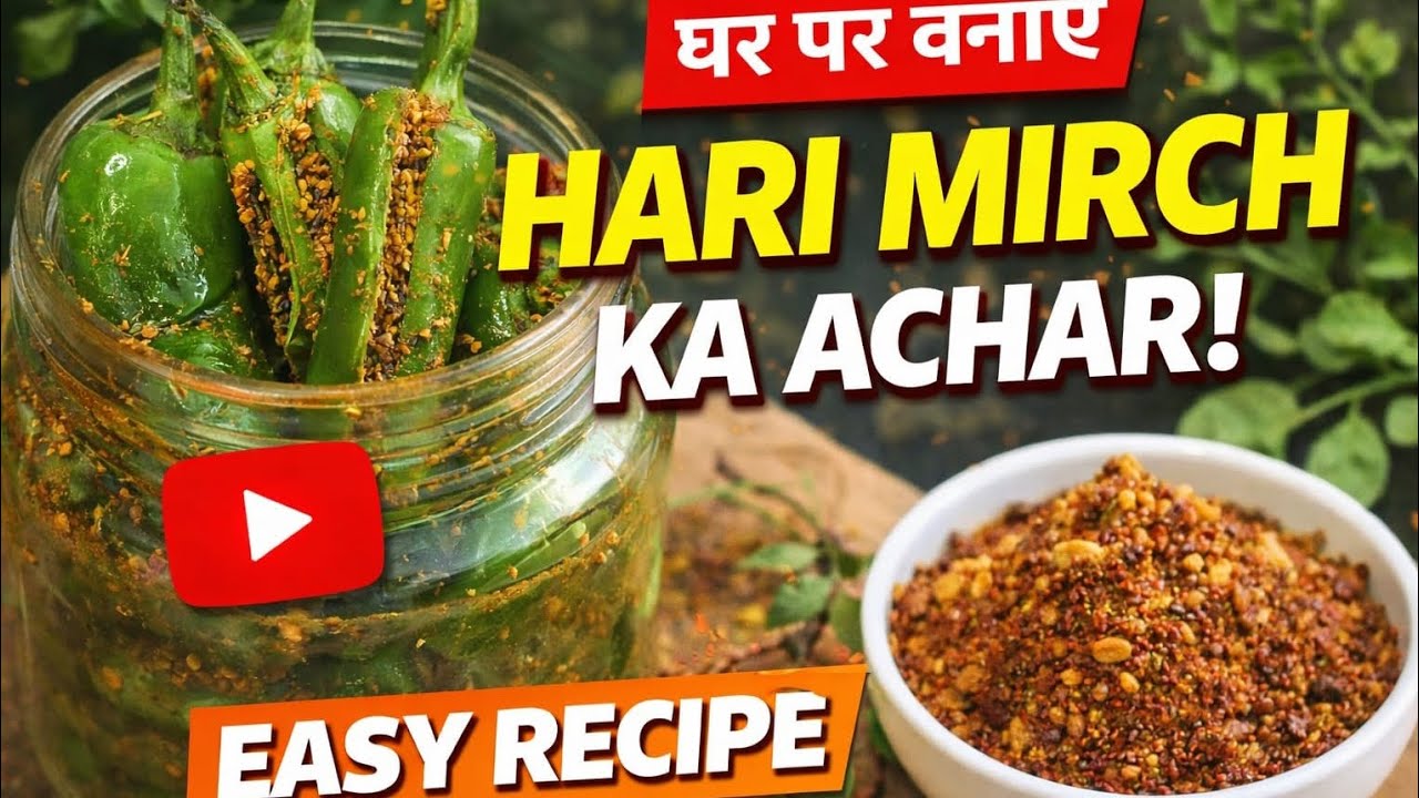 5 min में मिर्च का आचार - नया तरीका की सालों नहीं होगा खराब| Quick Hari mirch ka achar kaise banawn