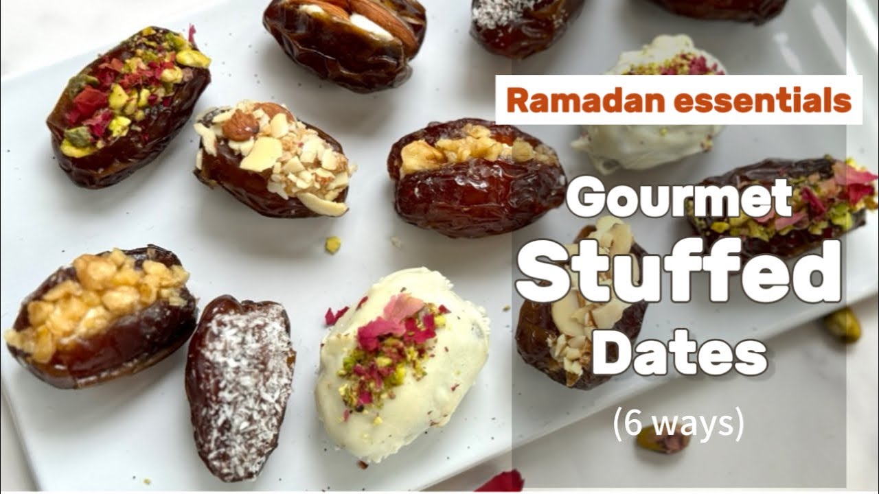 Quick and easy Stuffed dates | 6 ways | Ramadan edition | Easy Iftar recipes