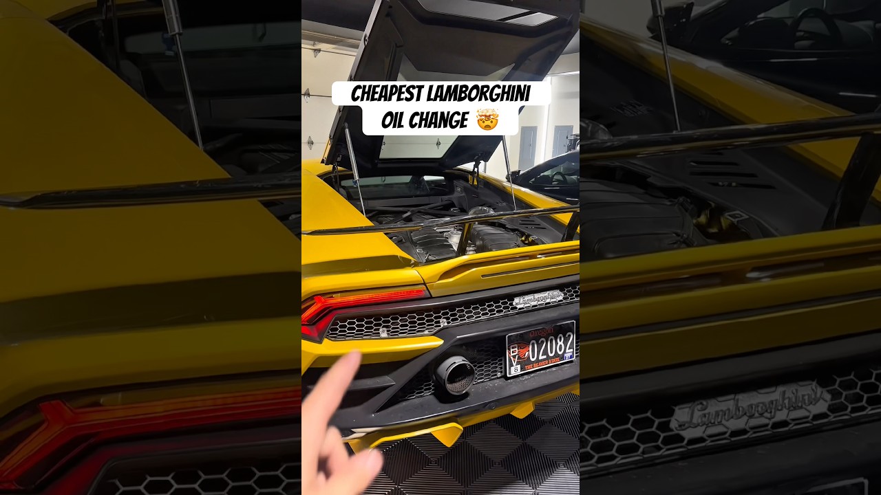 Cheapest Lamborghini Oil Change 🤯
