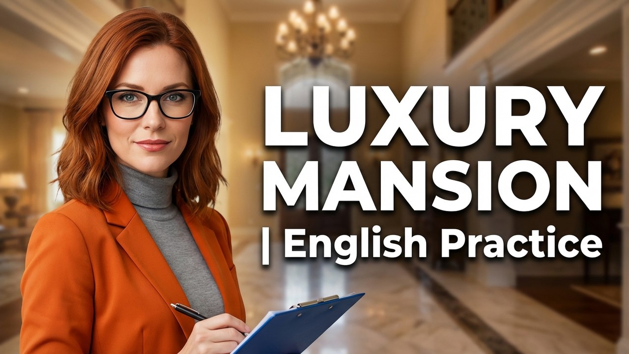 Buying a LUXURY mansion | English Speaking Practice | Learn English