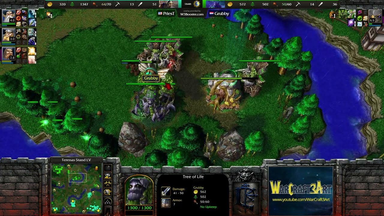 Grubby(NE) vs PriesT(HU) - Warcraft 3: Classic - RN7488