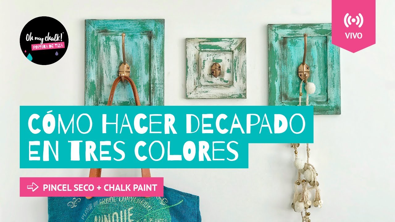 Cómo hacer Decapado en tres colores con Chalk Paint ~ OH My Chalk!