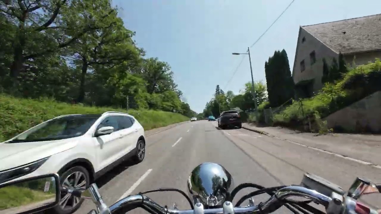 Motorrad 🏍️ Juni 2025 Stuttgart-Süd - Waldfriedhof - Stuttgart-Degerloch #motovlog #xvs650