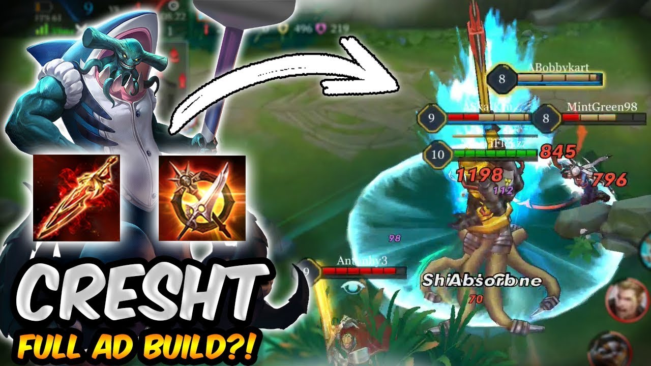 WOW.... THIS DAMAGE IS SICK! | FULL AD CRESHT BUILD Arena of Valor