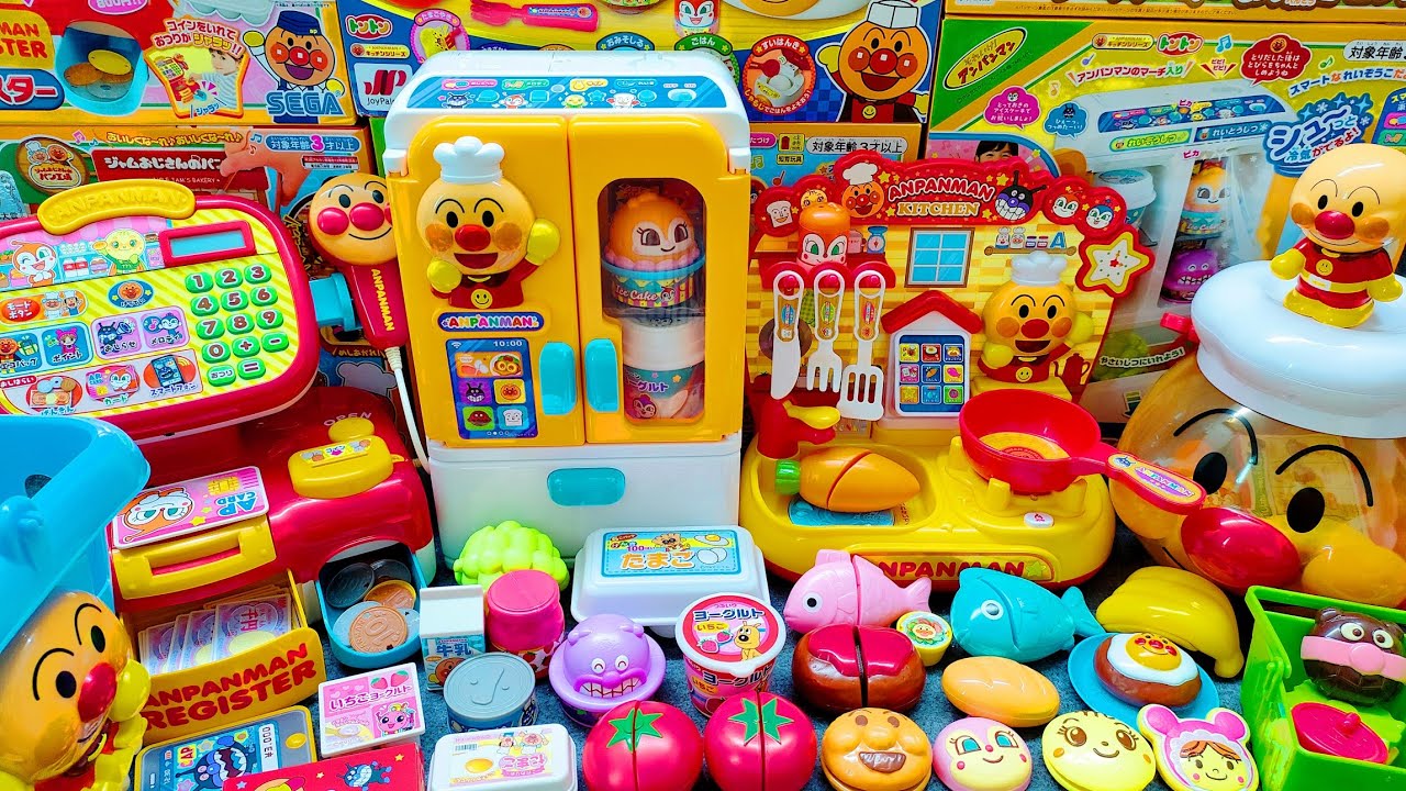 32Minutes Satisfying with Unboxing Anpanman Kitchen Cooking Playset Collection toys ASMRIReview Toys