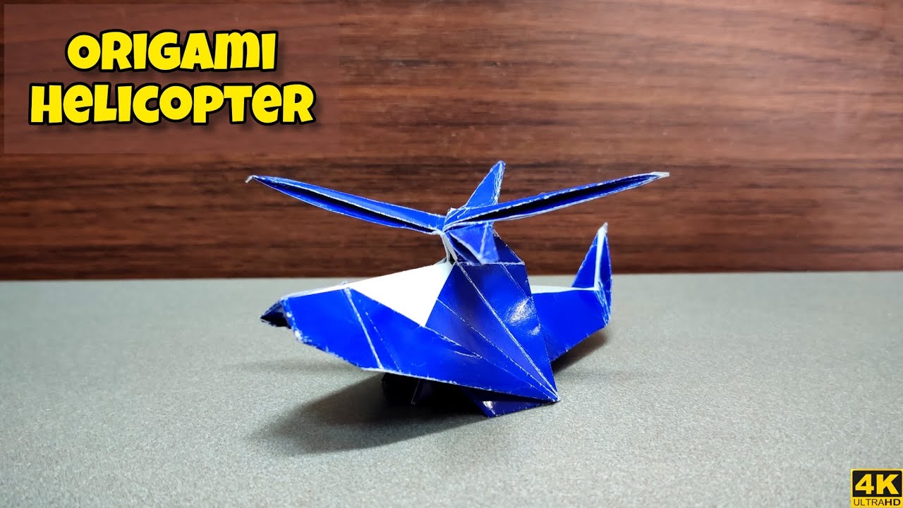 Origami Helicopter | Origami tutorial | Paper craft