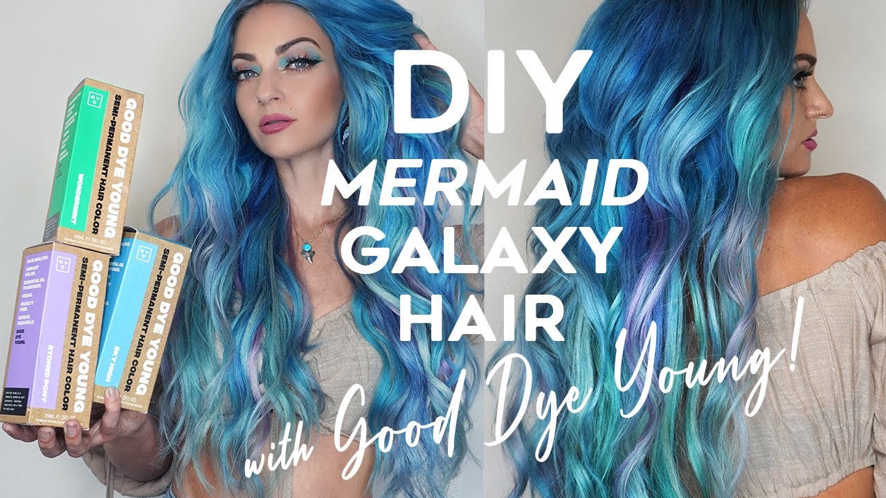 DIY Mermaid Galaxy Hair with GOOD DYE YOUNG