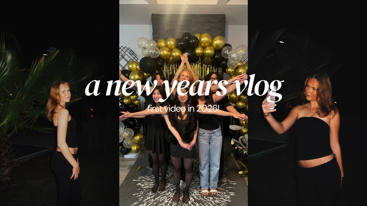a new year's eve vlog!🥂🌙 (my first nye in the us!)