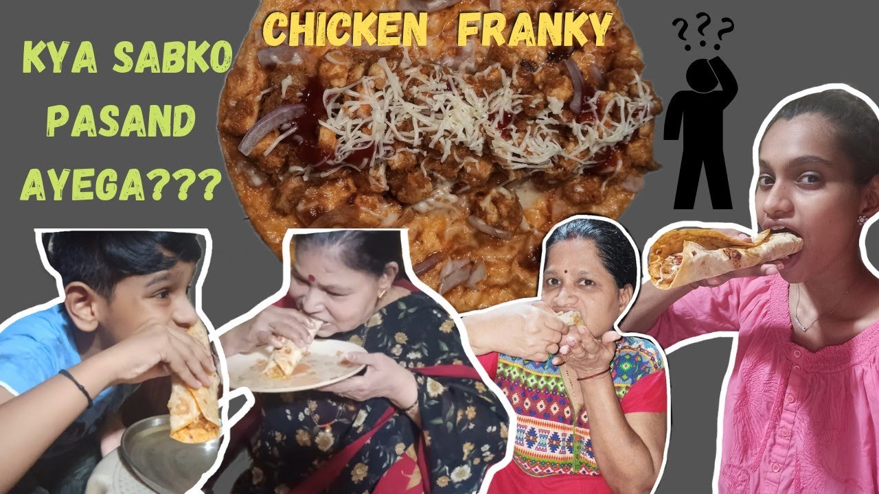 Lockdown mai chicken franky party😋 || Franky recipe 🤤|| Mangalorean Family || Shreya Karkera