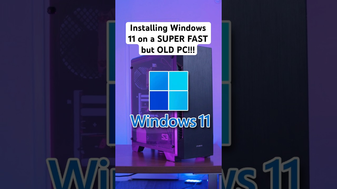 Installing Windows 11 on a SUPER FAST but OLD PC!!!!#windows11