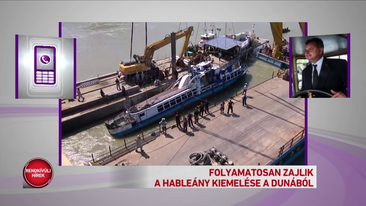 Folyamatosan zajlik a Hableány kiemelése