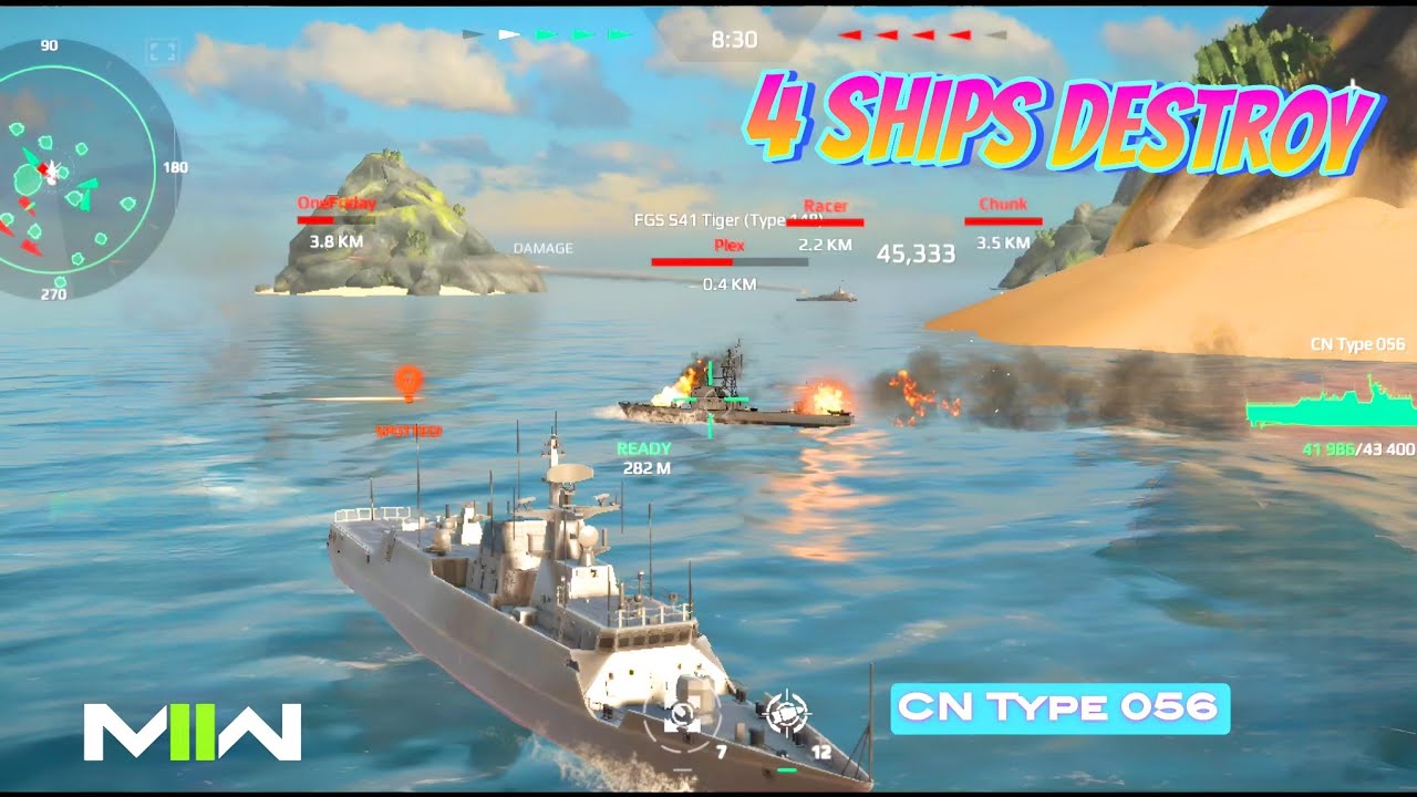 Ship CN Type 056 Destroy 4 Ships Gameplay
