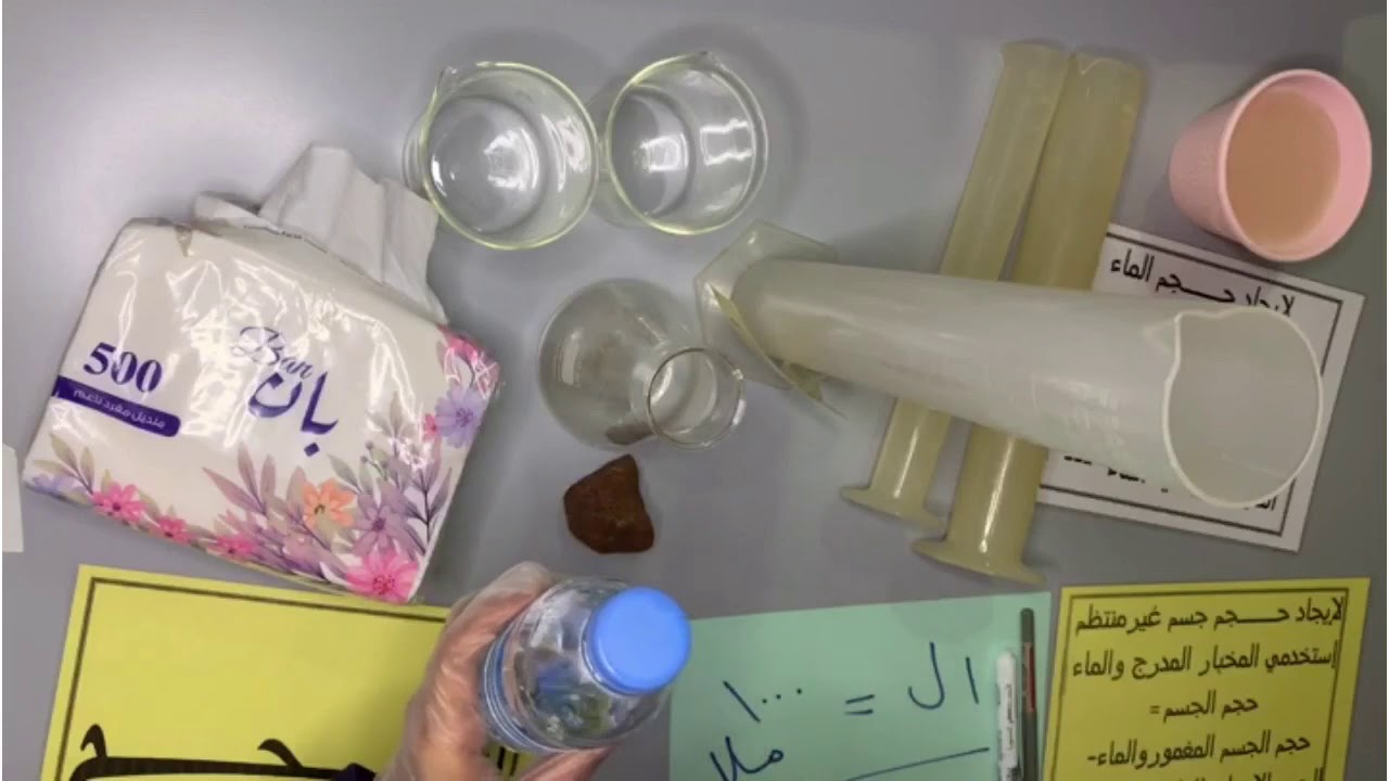 أستكشف مفهوم الحجم وطريقة قياسه عملياً .