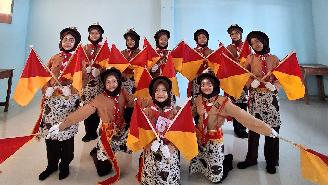 SEMAPHORE DANCE MI ISLAMIYAH KEPOH, Lomba Semaphore MILAD PERMUBA BAURENO #semaphoredance #pramuka
