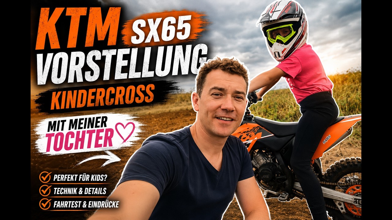 KTM SX65 vorstellung Kindercross mit meiner Tochter