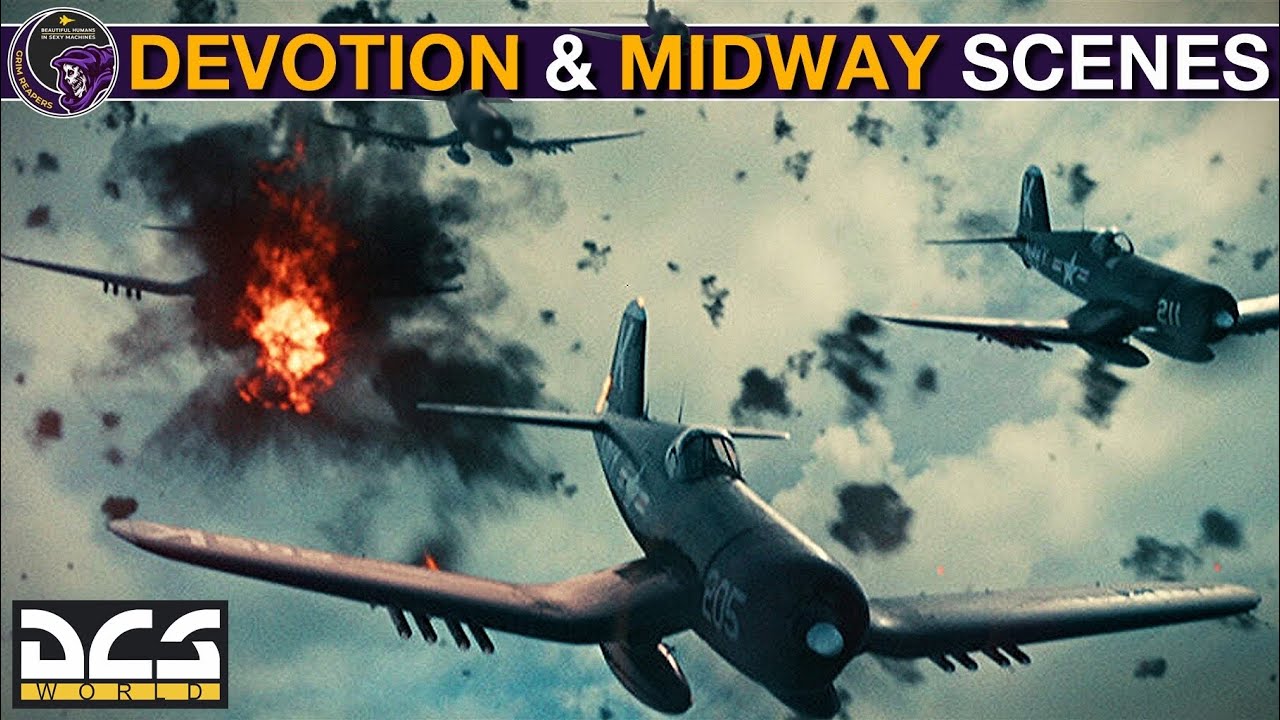 Devotion(2023): Bridge Attack & Midway(2019): Deadstick Landing | DCS Movie Reenactments