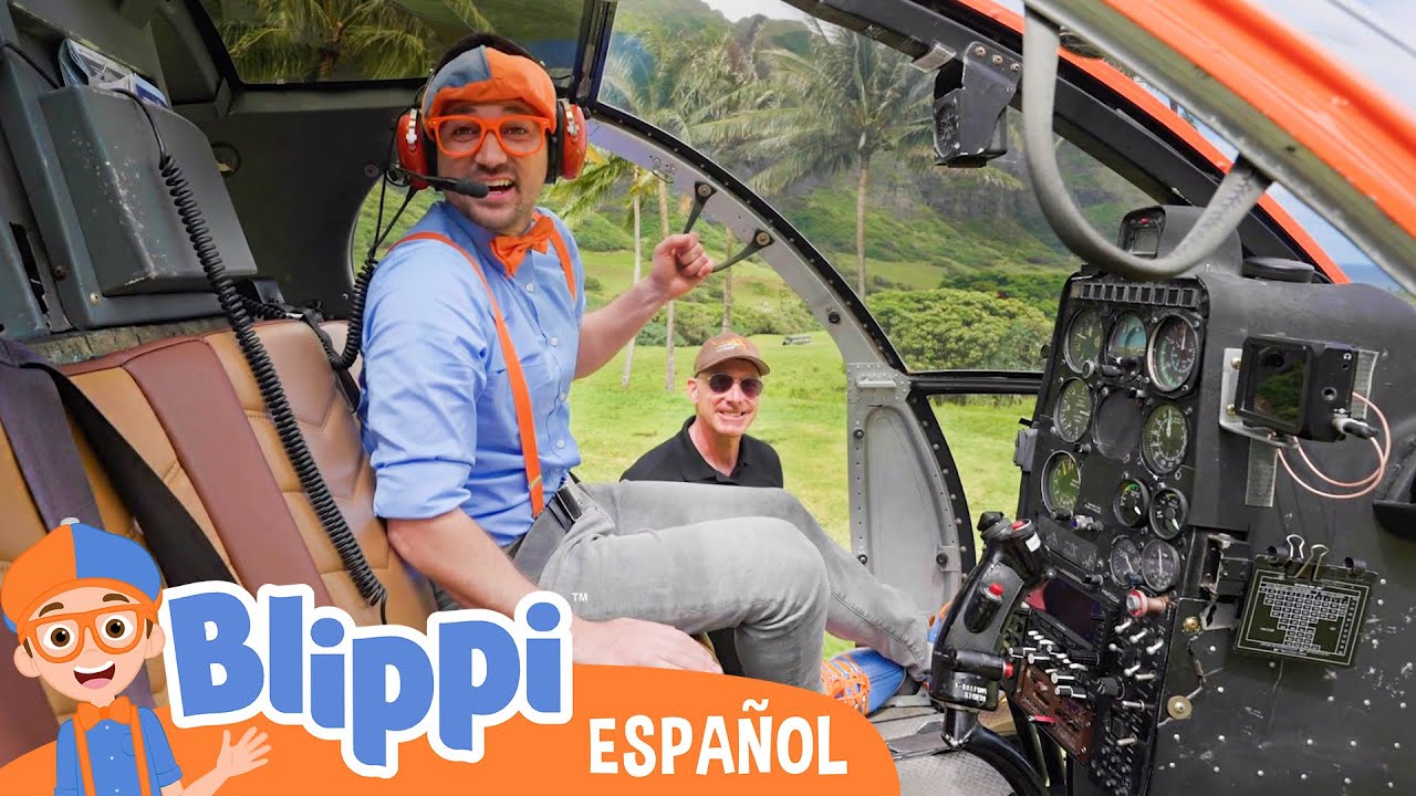 Blippi vuela en helicoptero en Hawái | Blippi Español | Videos educativos para niños | Aprende