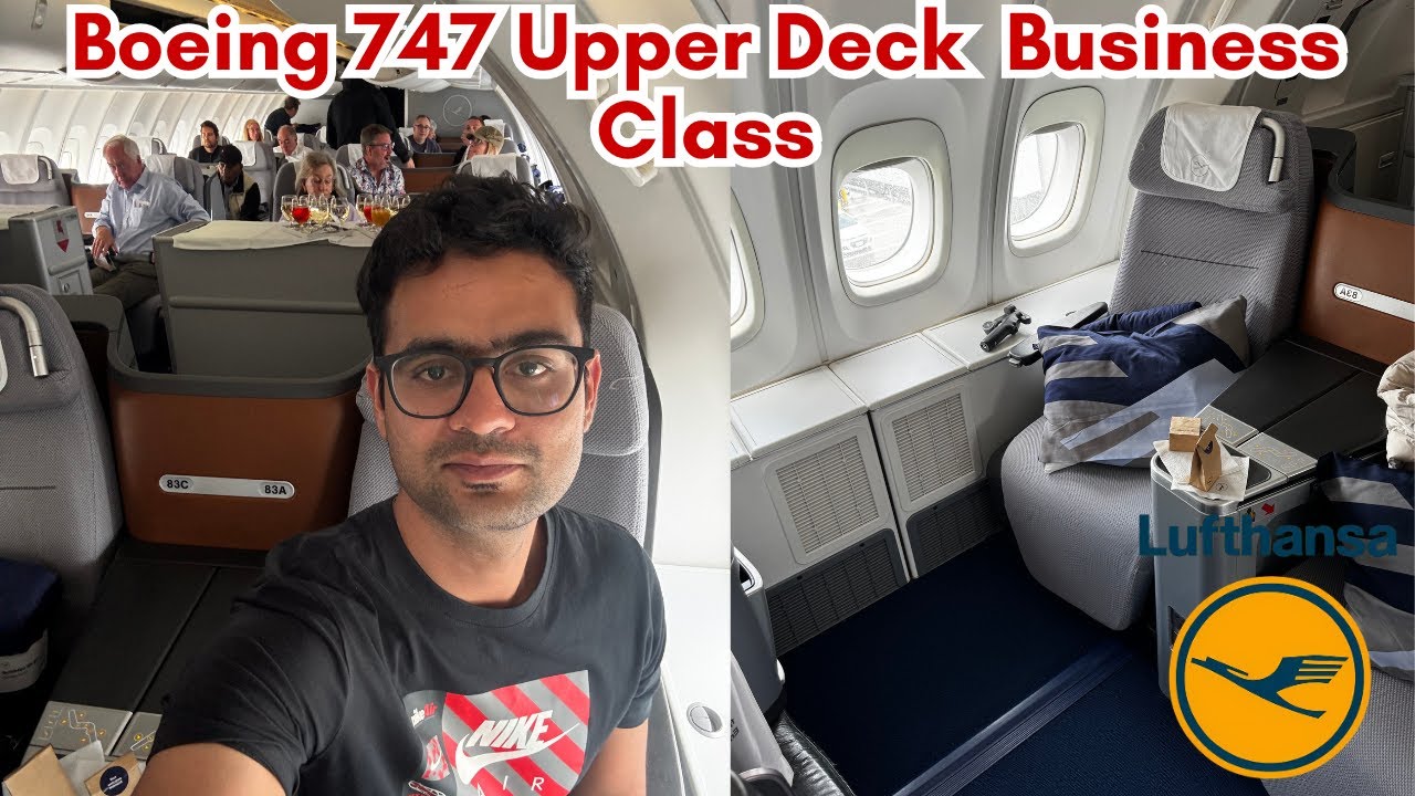 Is Lufthansa's 747 Upper Deck Business Class Worth the Hype? SFO ✈️  FRA