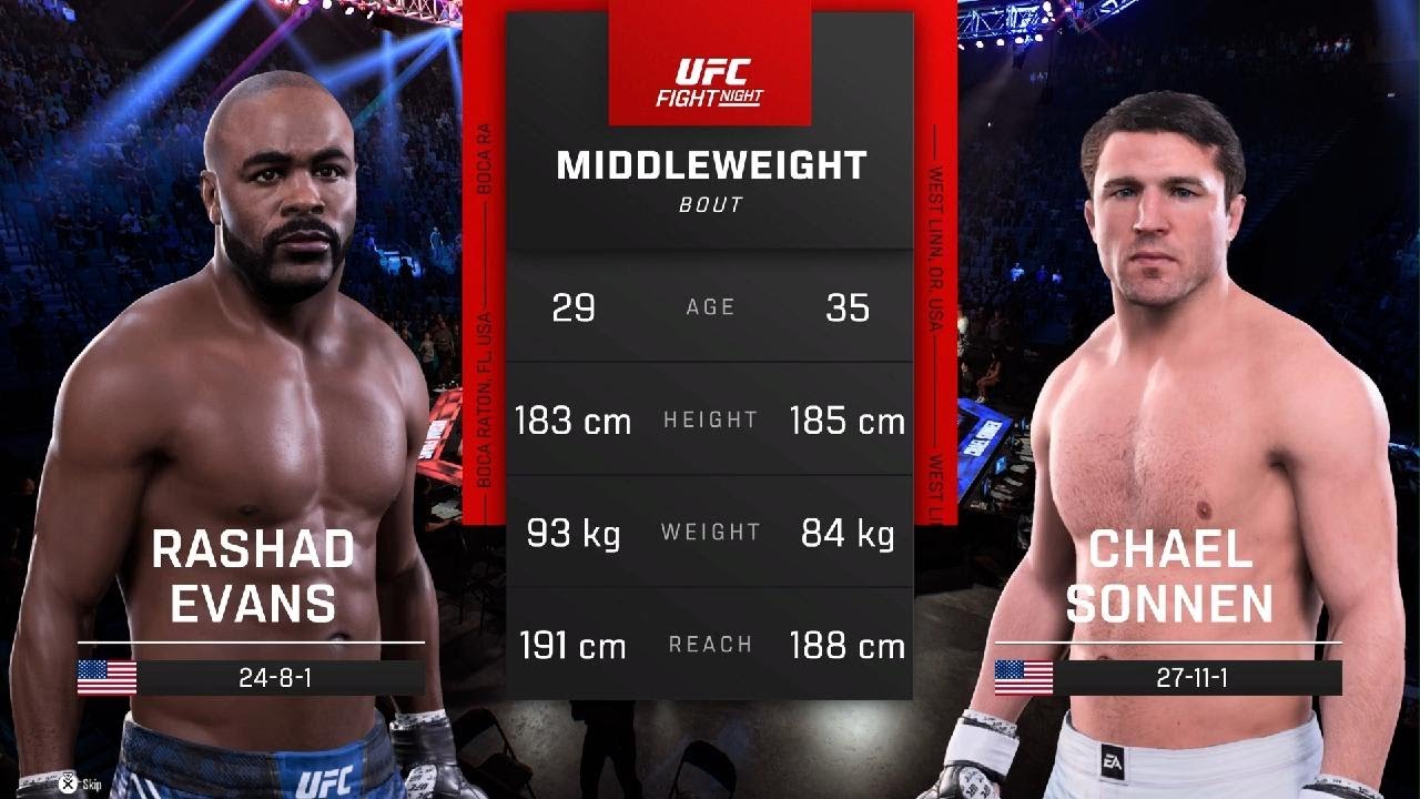 UFC 167 REVIVAL - Rashad Evans 🆚 Chael Sonnen ( Simulation on PS5🥊UFC5 )