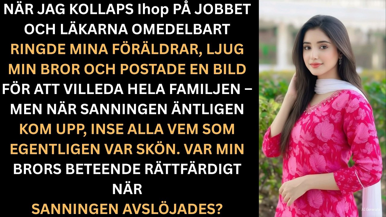 Jag kollapsade p&aring; jobbet  min bror lj&ouml;g, men sanningen avsl&ouml;jade honom