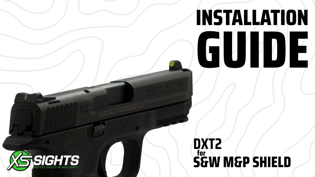 Установка прицела XS на щит S&W M&P