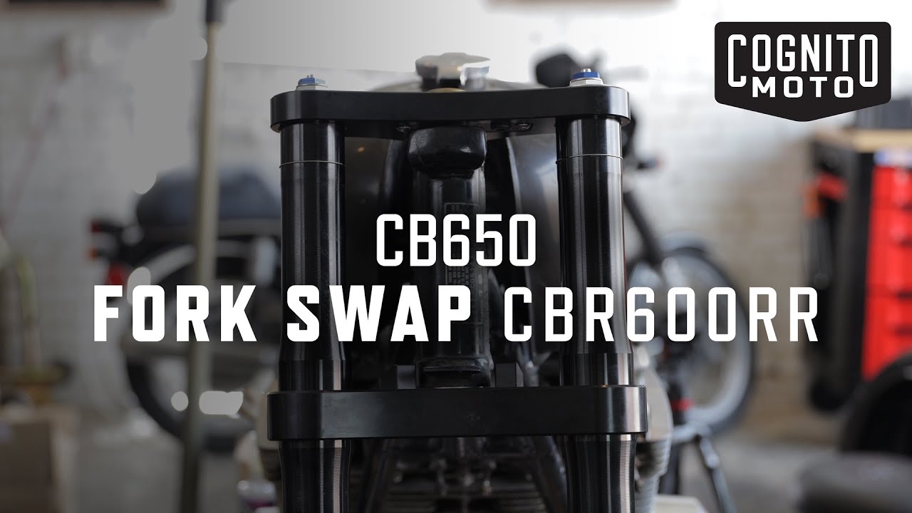 Установка вилки CBR600RR Fork Swap на нашу сборку Honda CB650 Cafe Racer.