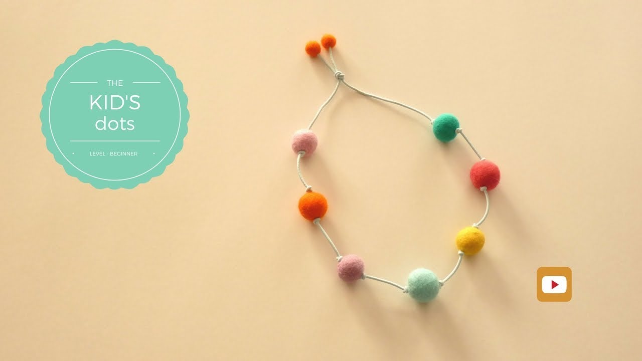 How to Make a Felt Ball Necklace - FREE Wet Felting Tutorial