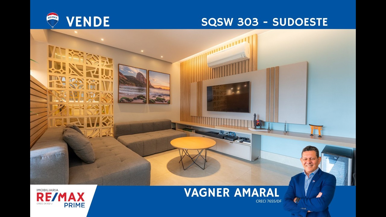 REMAX PRIME - APARTAMENTO A VENDA SQSW 303 ED. L'ETOILE 3 QUARTOS
