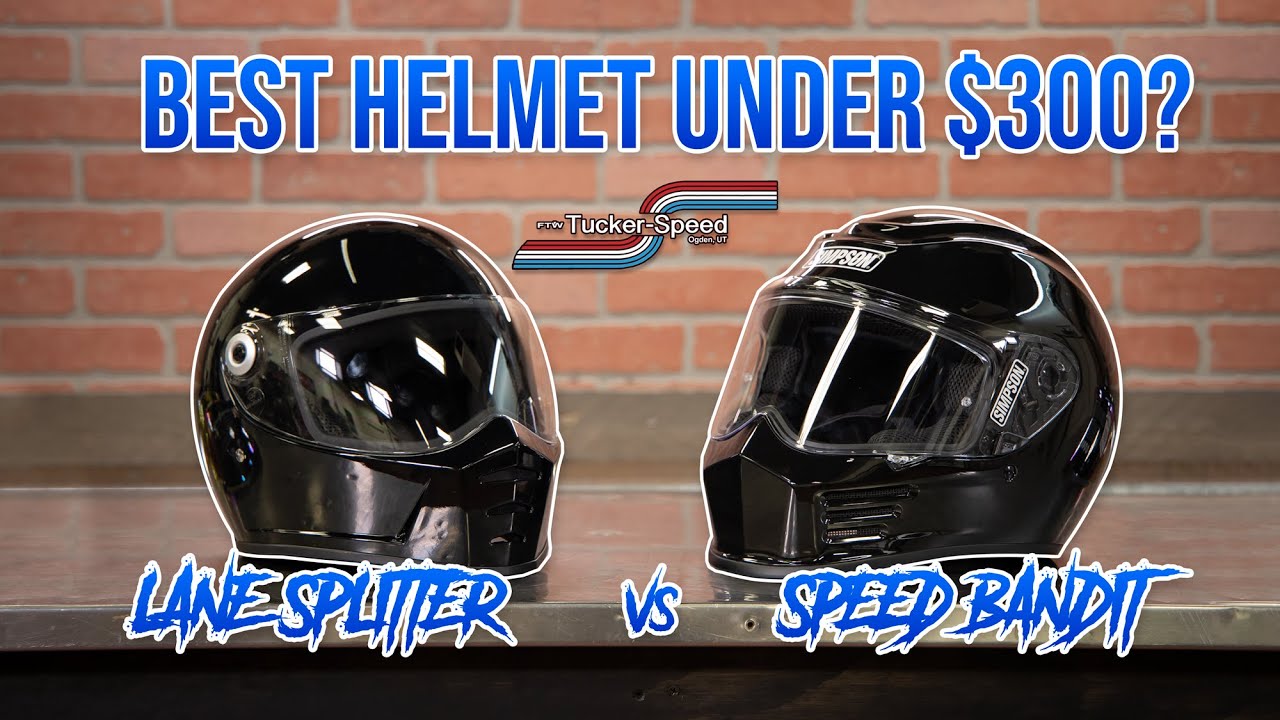 Best Budget Helmet? Simpson Speed Bandit vs. Biltwell Lane Splitter - Tucker Speed