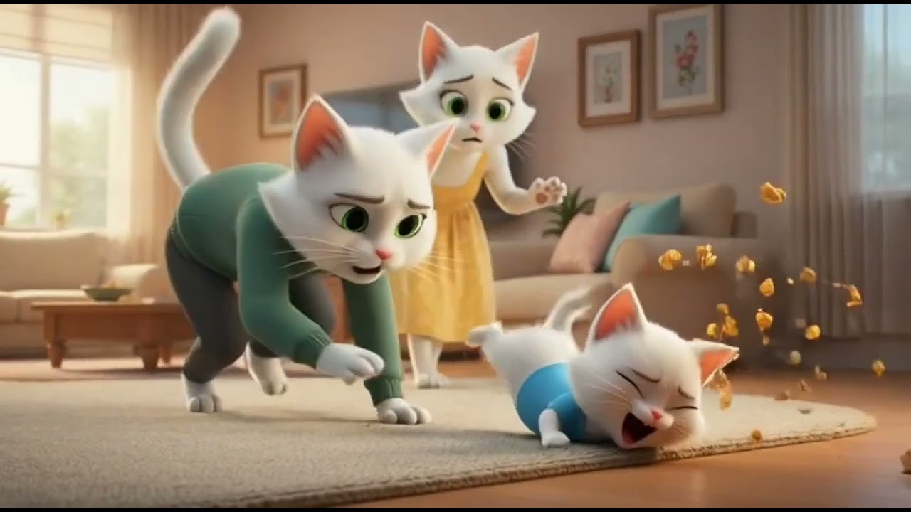 “Lazy Cat Family Routine🥴🙀 (100% Real)”