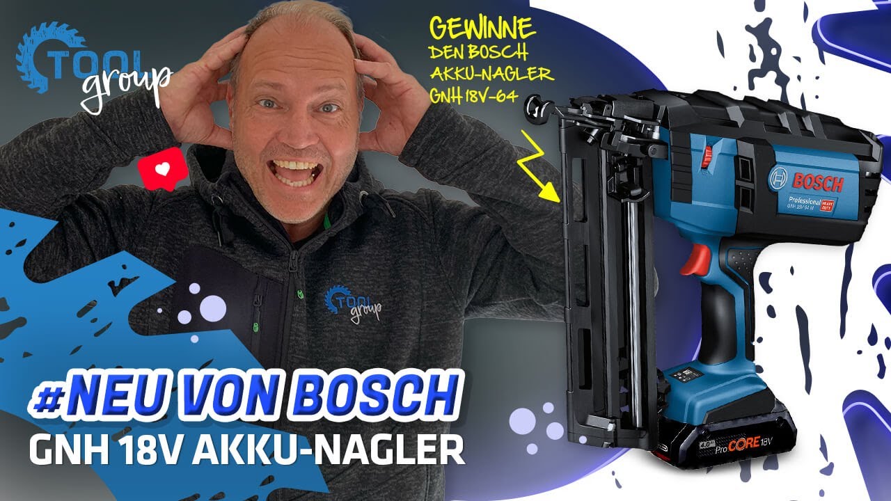 Wie taff ist der AKKU-NAGLER GNH 18-64 M von Bosch wirklich? Ein Profi im Trockenbau? || ToolGroup