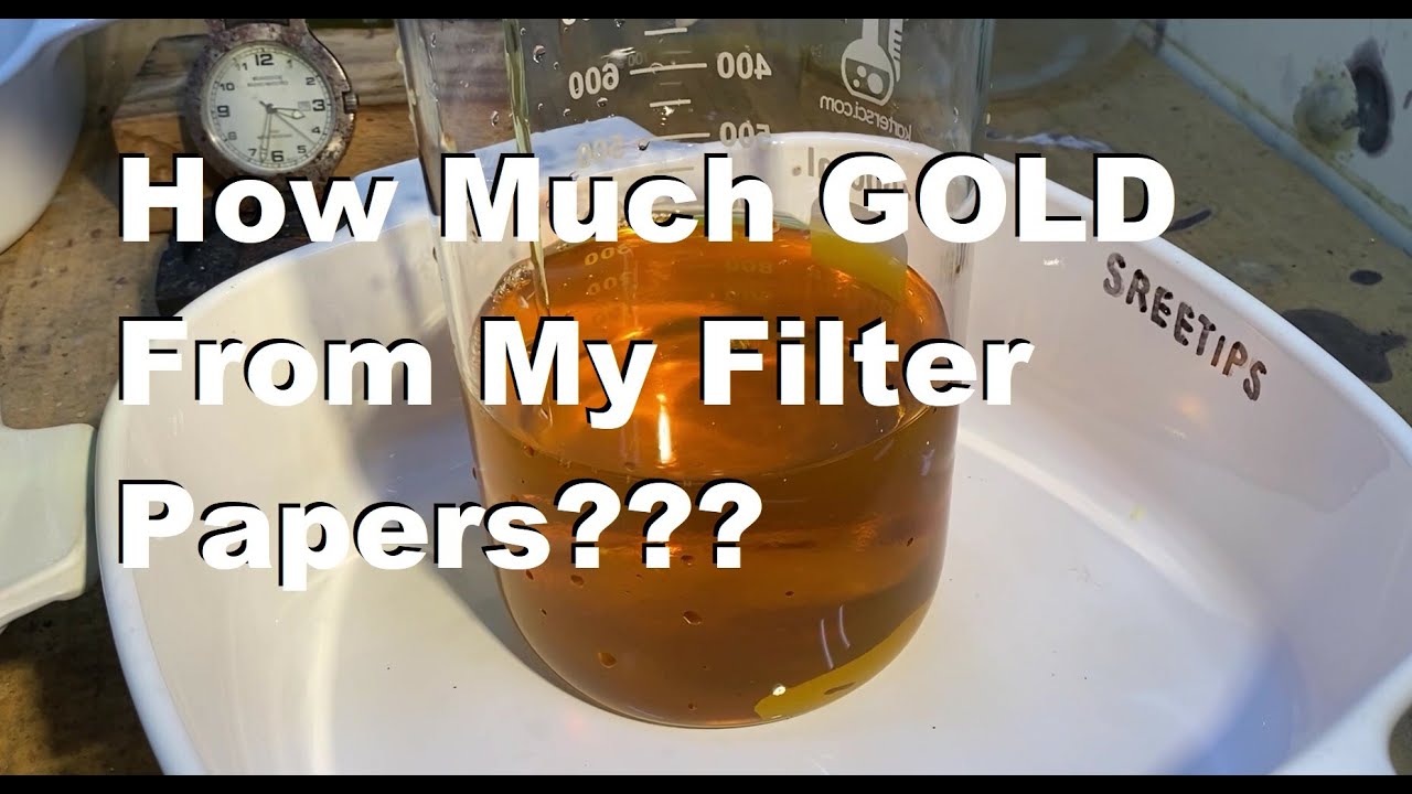 How To Recover The GOLD From Used Filter Papers Pt2
