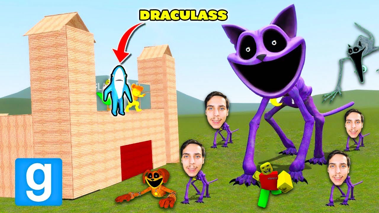 @JocuriHorrorSky ESTE MANCAT DE CATNAP DIABOLIC! DRACULASS VS CATNAP VS DOGDAY VS PROFESOARA NEBUNA!