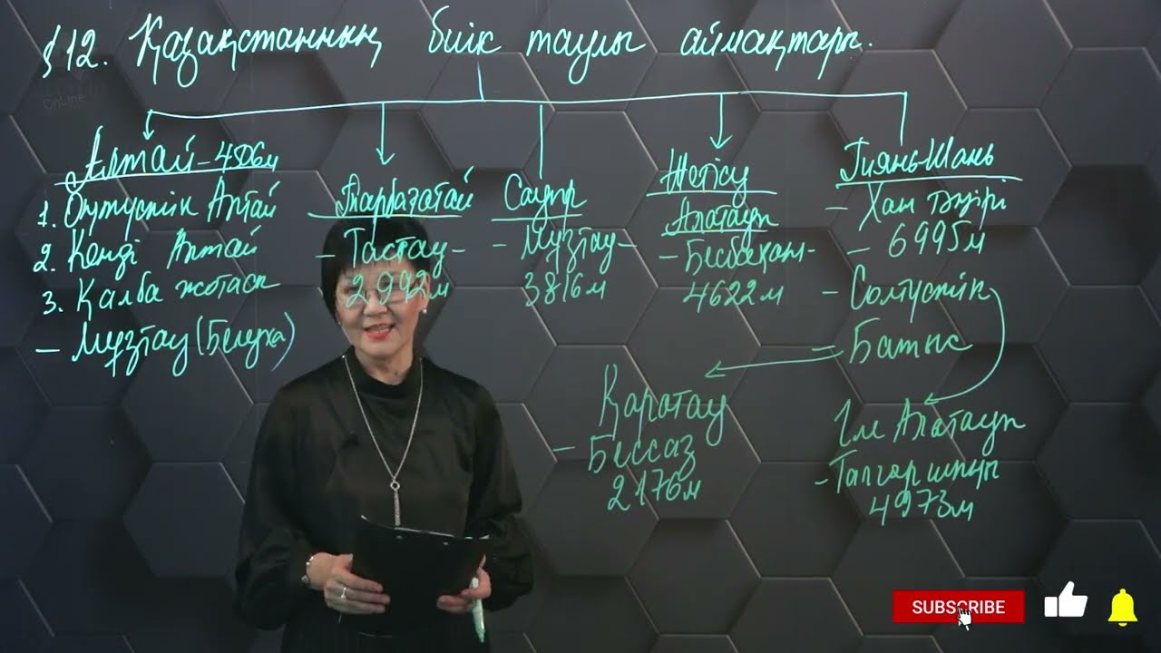 §12. Қазақстанның биік таулы аймақтары. 9 сынып.