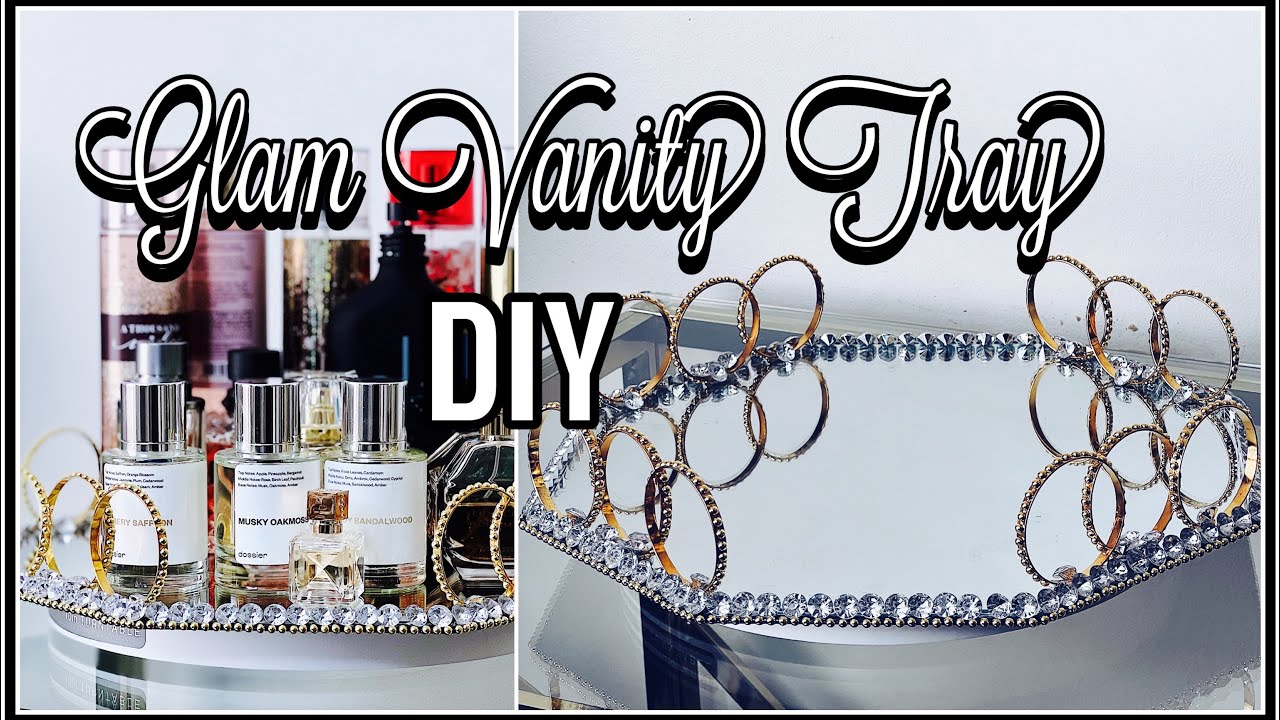 How to Make a Rotating Display Stand | High End Vanity Tray DIY | Vanity Tray DIY for Perfumes