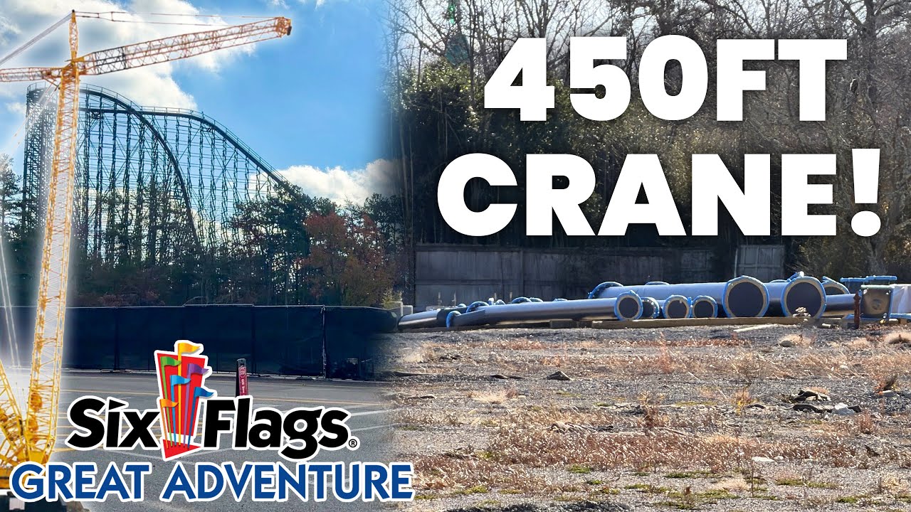 В парке Six Flags Great Adventure появится 450-футовый кран для новых американских горок, которые...