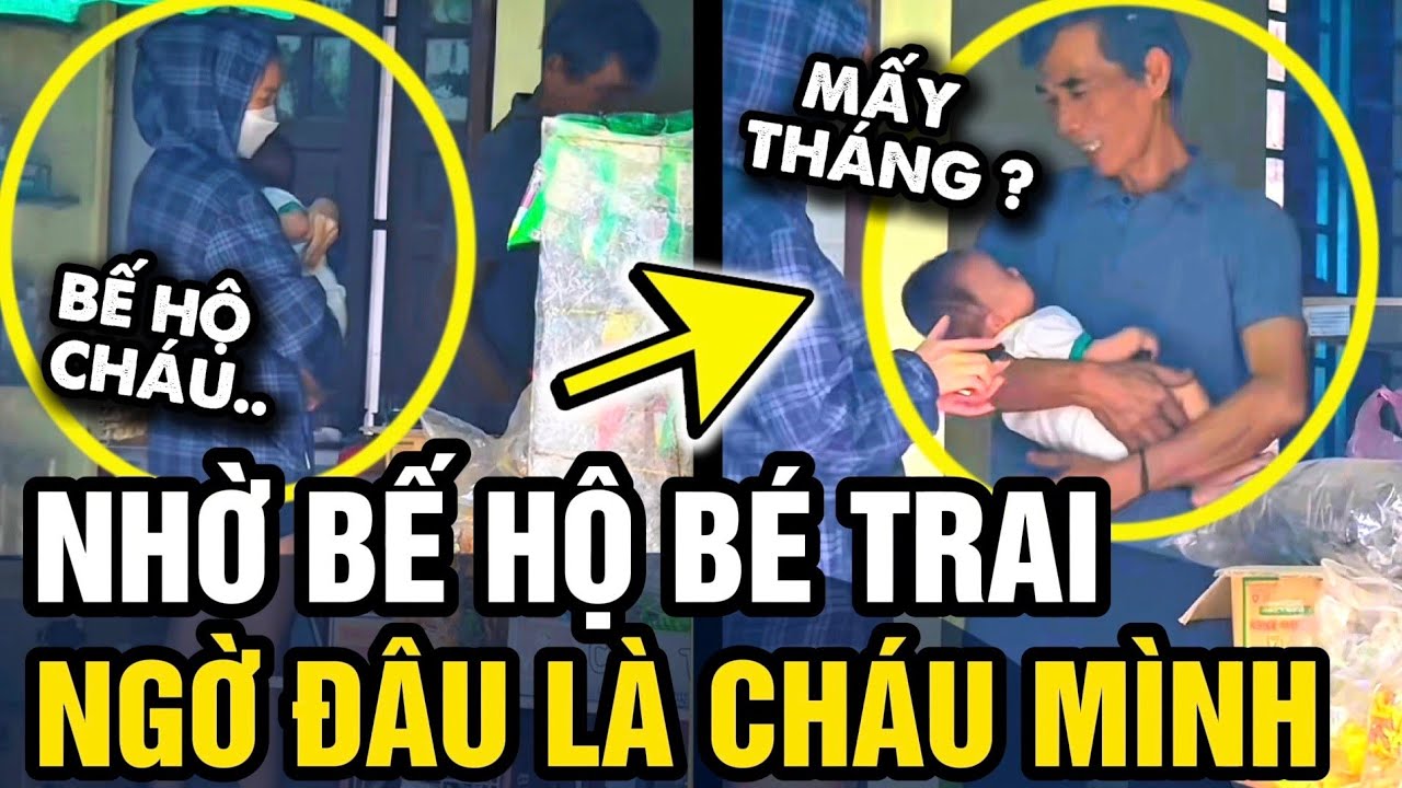 Khách đến mua đồ NHỜ BẾ CON, ông chú ôm một chặp mới biết đó là CHÁU NỘI MÌNH | Tin 3 Phút
