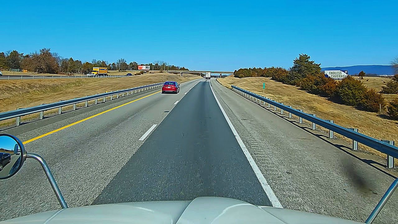 3/6/26, Driving a Kenworth T680 Through Virginia: Scenic Route from Buchanan to Toms Brook on I-81 N
