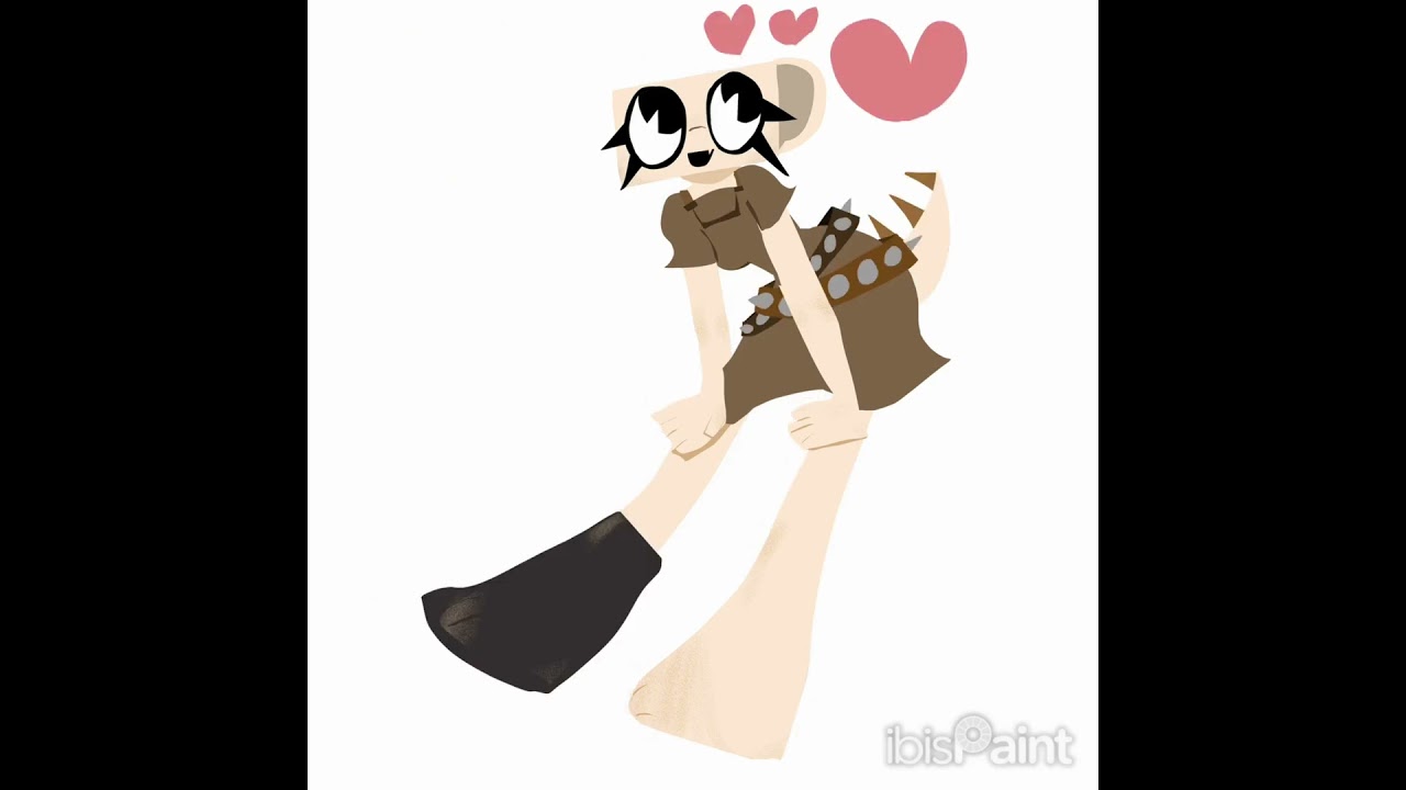 shelly art! bases off a pose reference  #ibispaintx #dandysworld #art#posereference