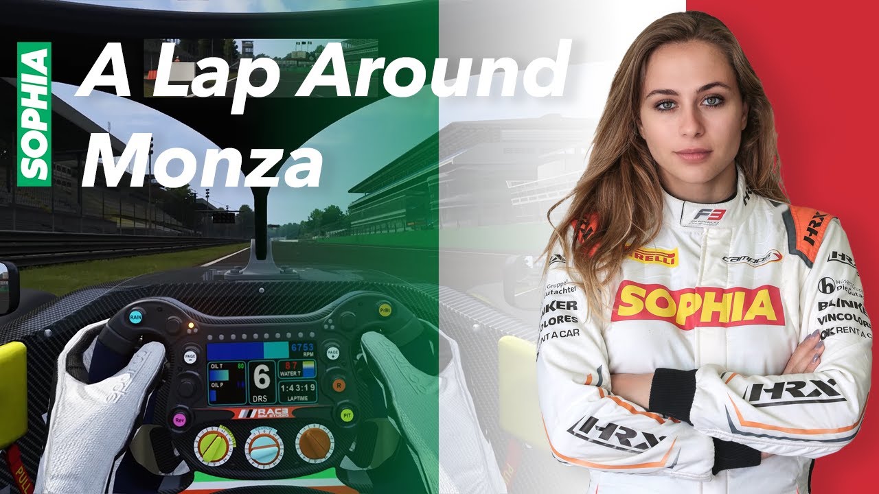 SOPHIA FLOERSCH - A LAP IN MONZA | Track guide | SIM - real life | AssettoCorsa | FIA F3