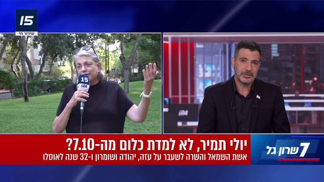 השרה לשעבר יולי תמיר בריאיון עם שרון גל: 