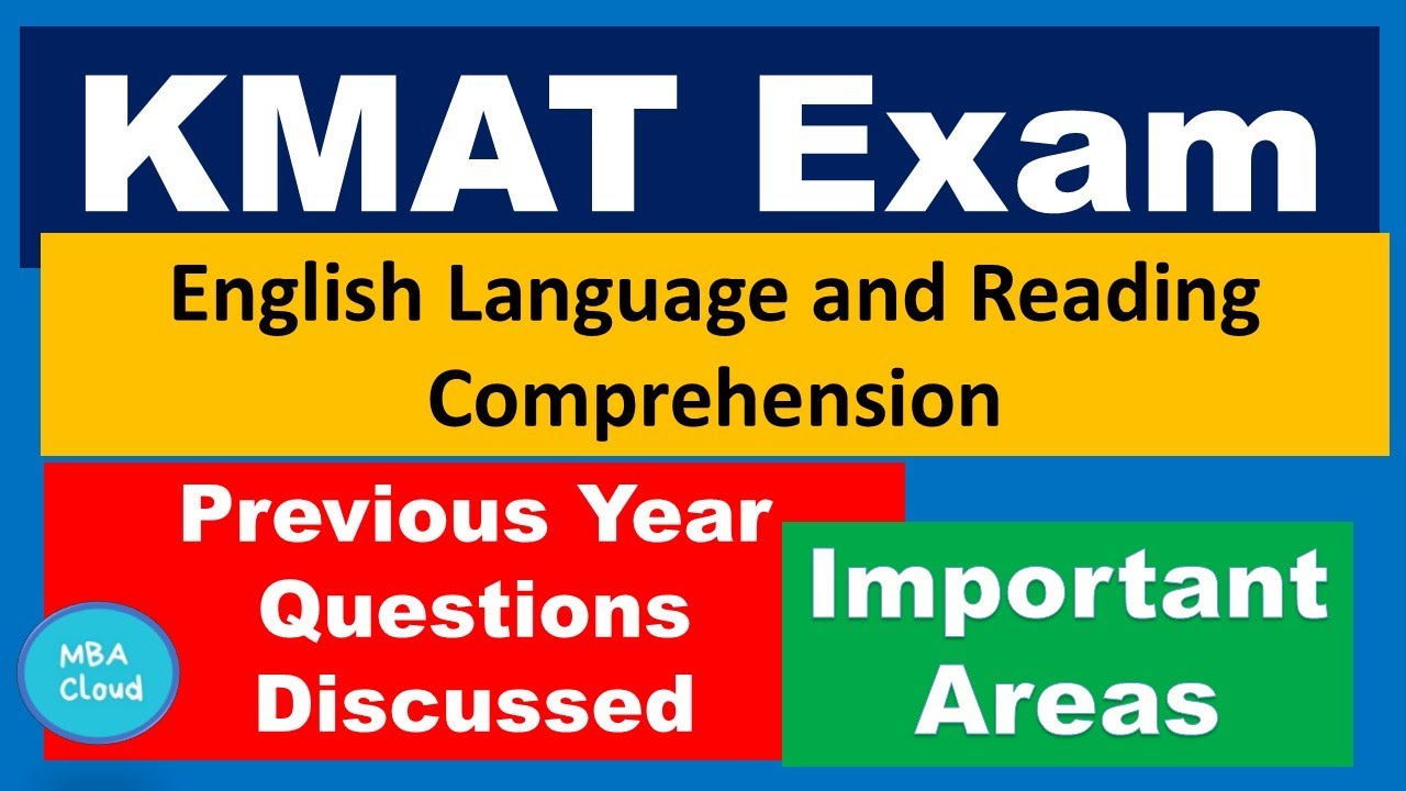 KMAT Exam| English Language| Previous Year Questions| Overview