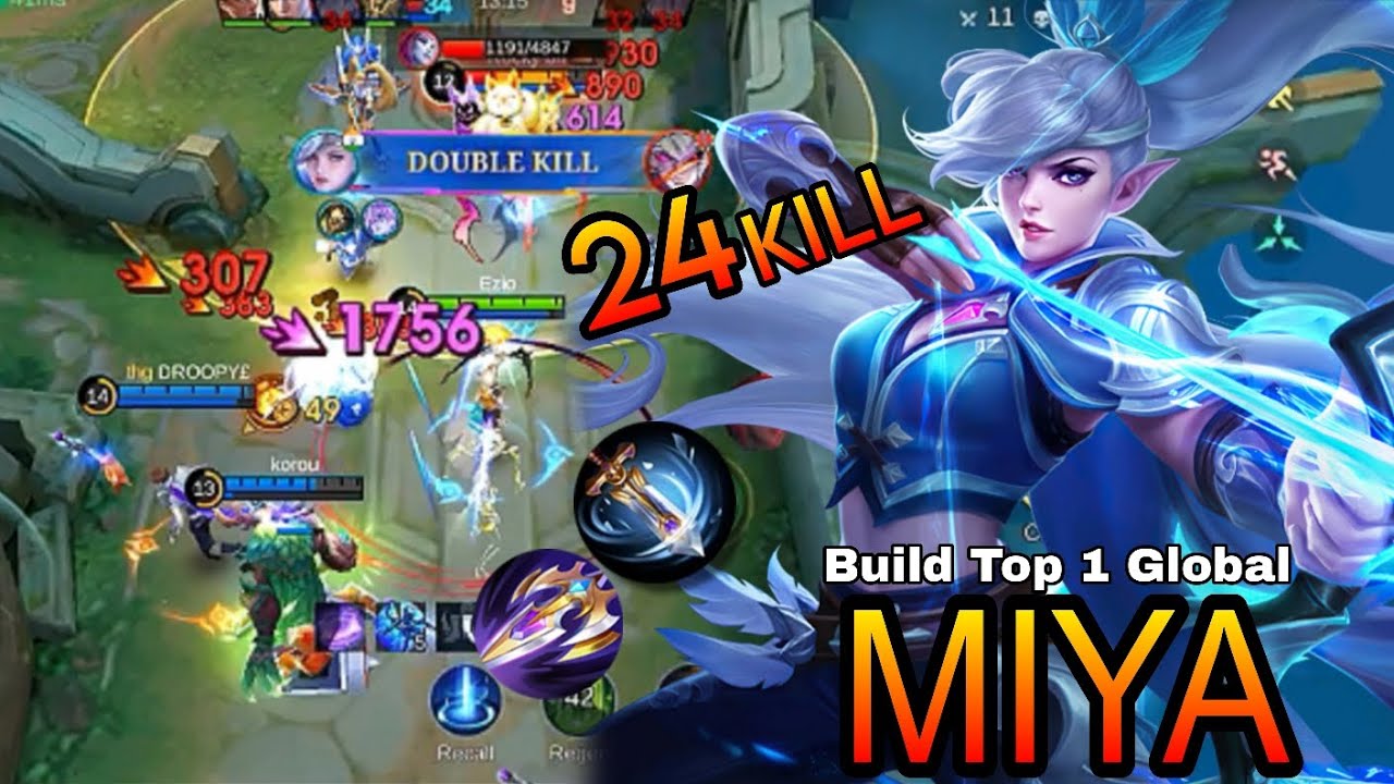 Miya 24 Kills 😱 Insane Damage & Godlike Outplays | Best Build 2025 MLBB Pro Gameplay