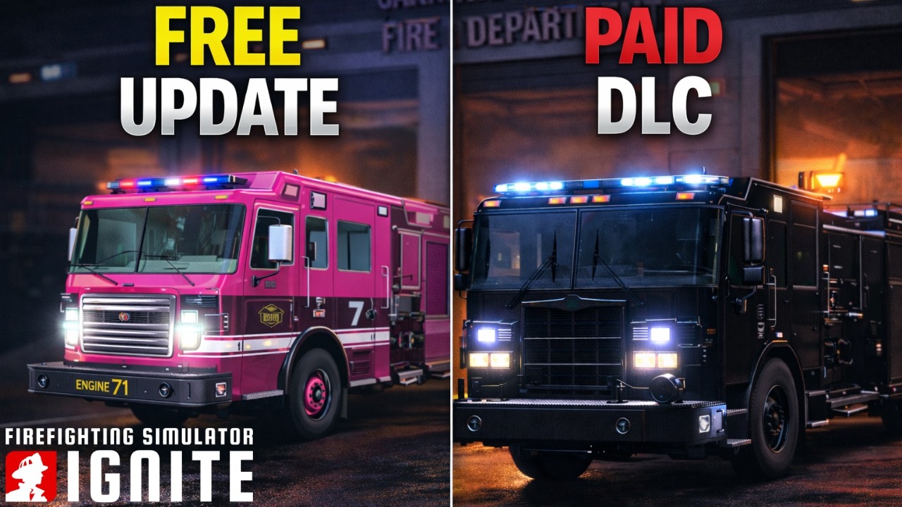 В Firefighting Simulator Ignite добавлена ​​возможность кастомизации пожарных машин и новое допол...